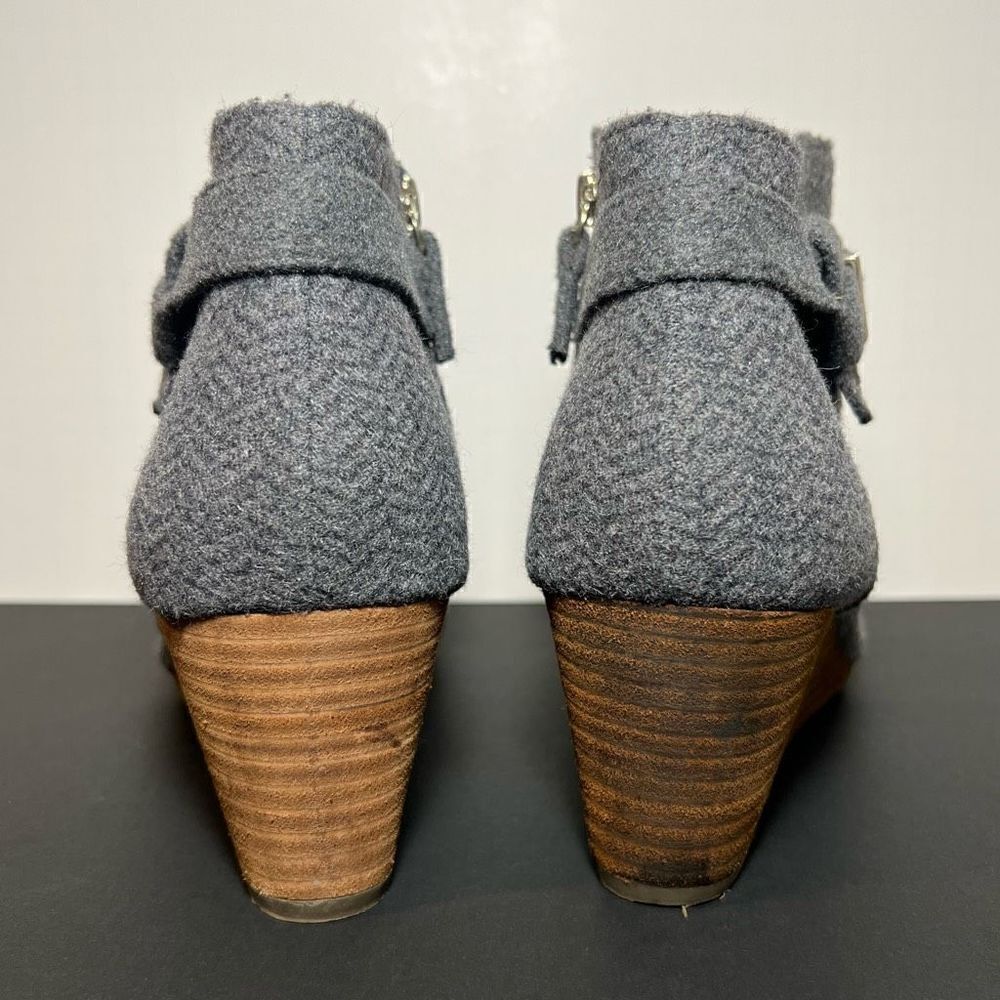 Womens DR. SCHOLL’S Darcy Grey Wedge Ankle Boots / Size 11 Medium - Picture 4 of 8